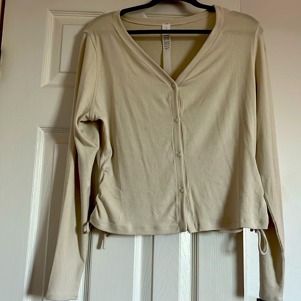 Lululemon side cinch ribbed cardigan